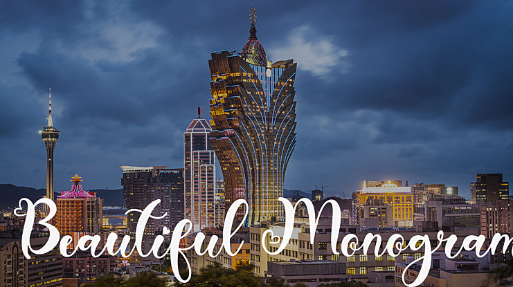 Beautiful Monogram Font Family