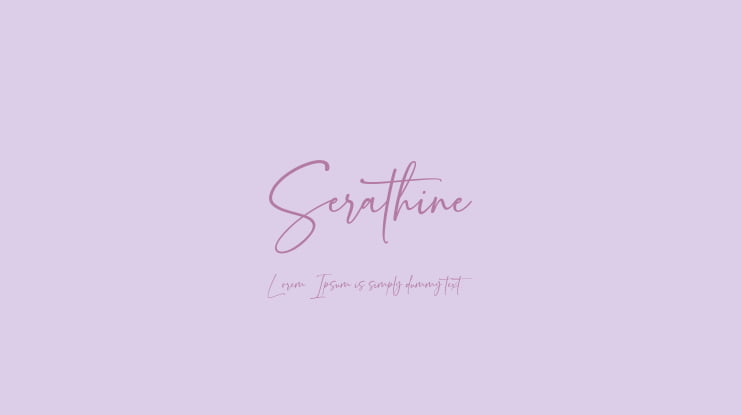 Serathine Font