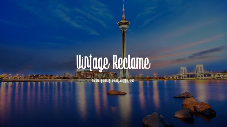 Vintage Reclame Font