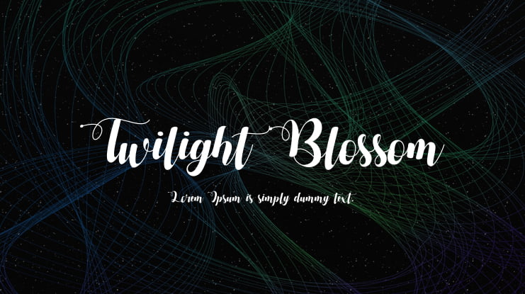 Twilight Blossom Font