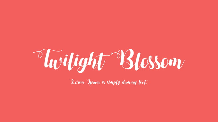 Twilight Blossom Font
