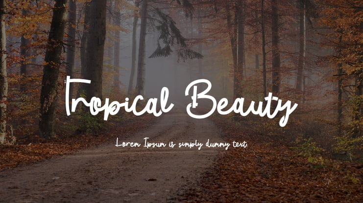 Tropical Beauty Font