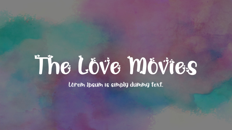 The Love Movies Font