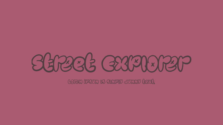 Street Explorer Font