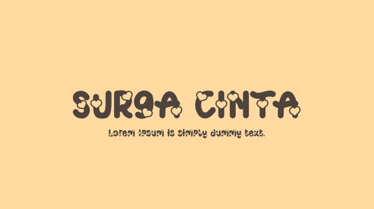 SURGA CINTA Font