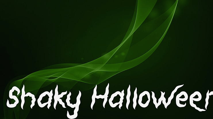 Shaky Halloween Font