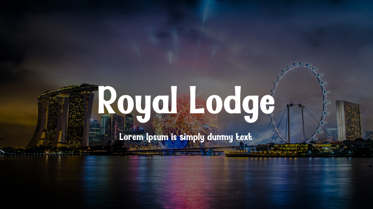 Royal Lodge Font