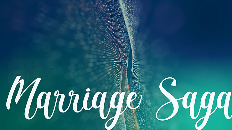 Marriage Saga Font