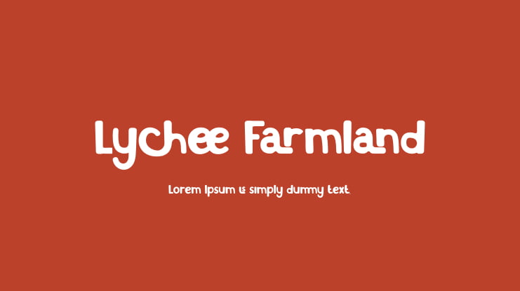 Lychee Farmland Font