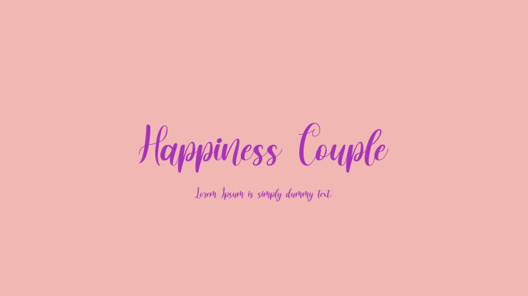 Happiness Couple Font