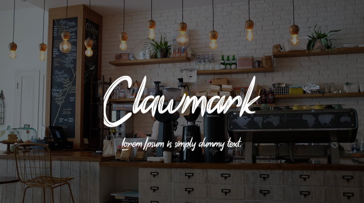 Clawmark Font