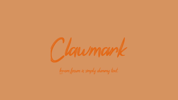 Clawmark Font