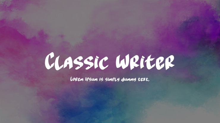 Classic Writer Font