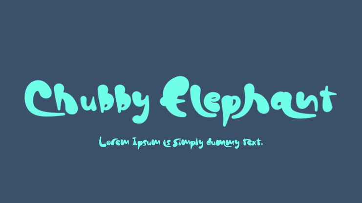 Chubby Elephant Font