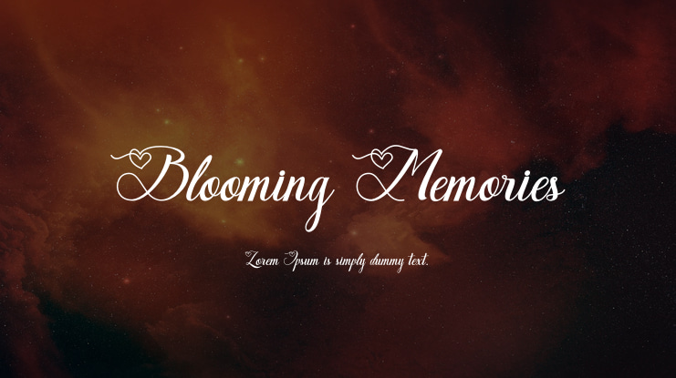 Blooming Memories Font