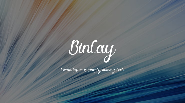 Binlay Font