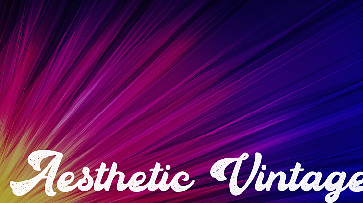 Aesthetic Vintage Font
