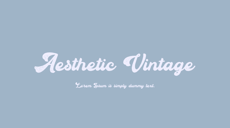 Aesthetic Vintage Font