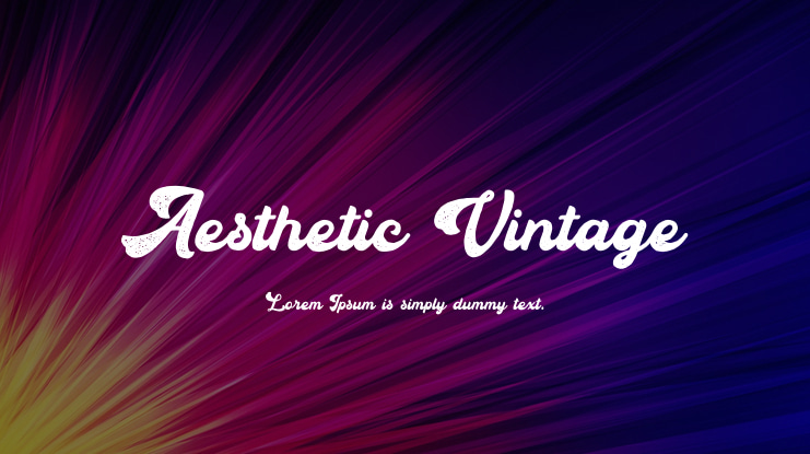 Aesthetic Vintage Font