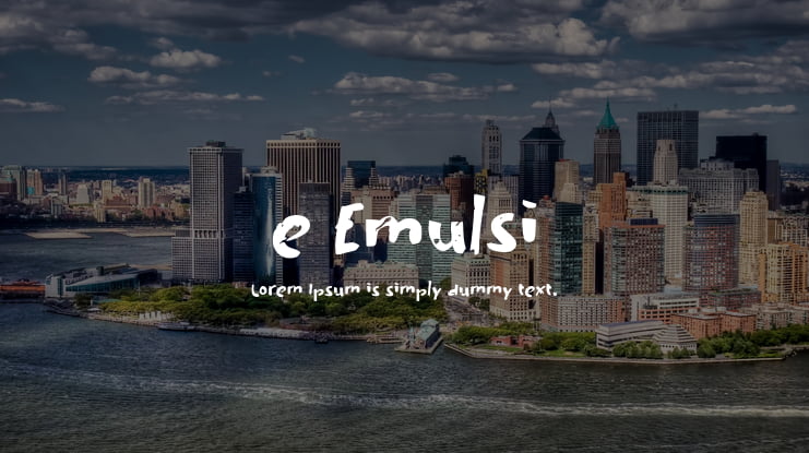 e Emulsi Font