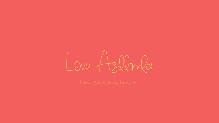 Love Asllinda Font