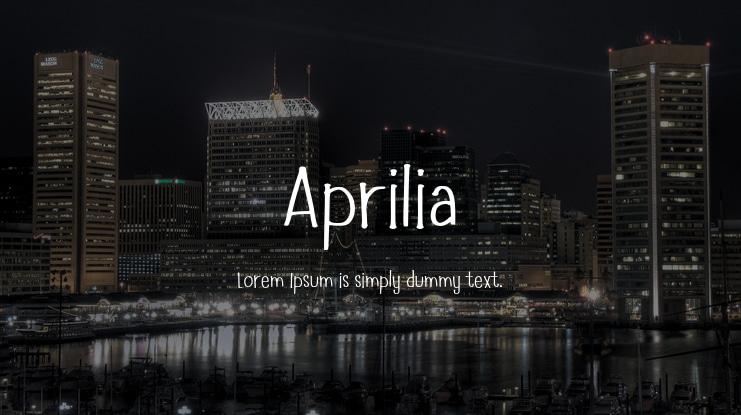Aprilia Font