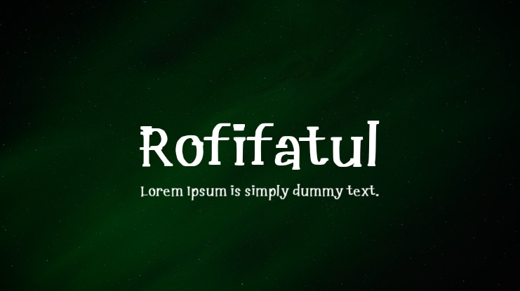 Rofifatul Font