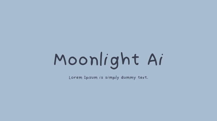 Moonlight Ai Font