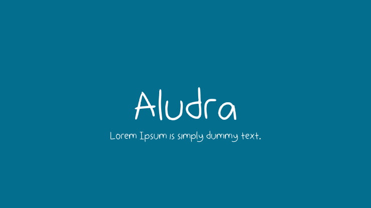 Aludra Font