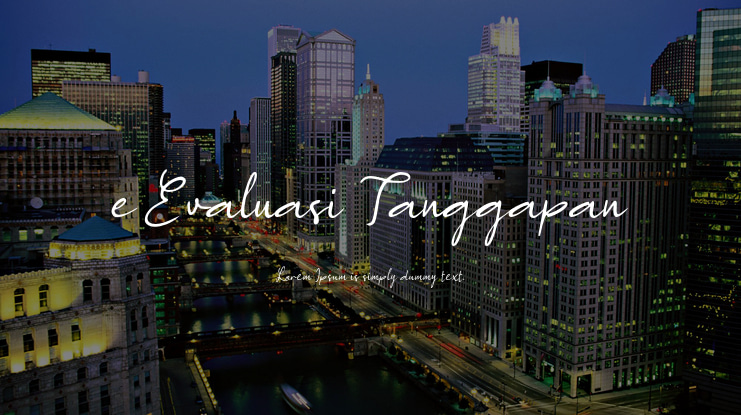 e Evaluasi Tanggapan Font