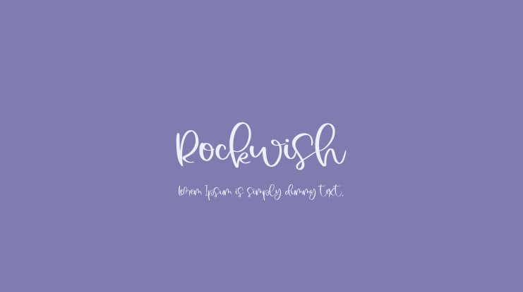 Rockwish Font