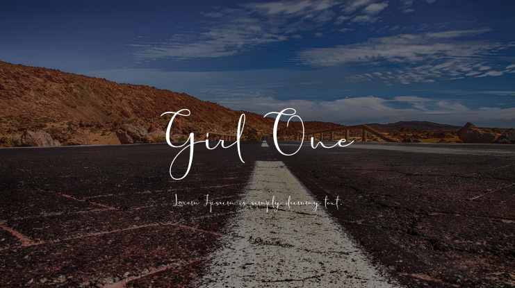 Girl One Font