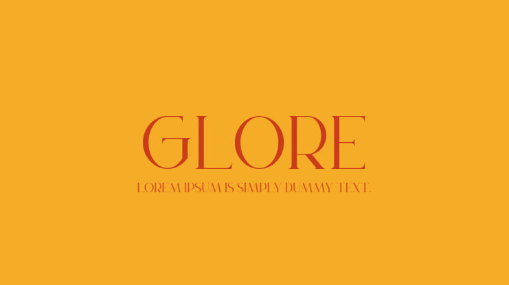 Glore Font