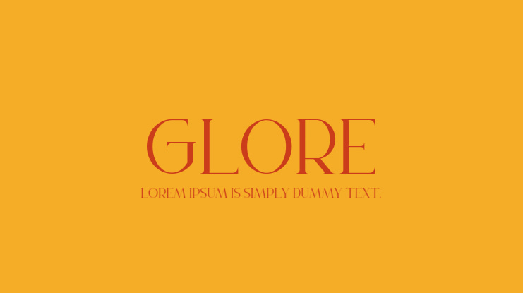 Glore Font