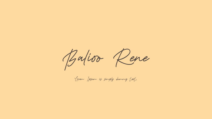 Balioo Rene Font