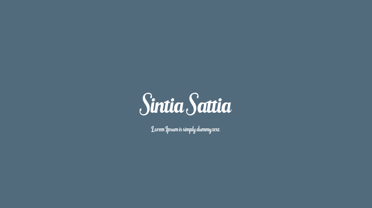 Sintia Sattia Font