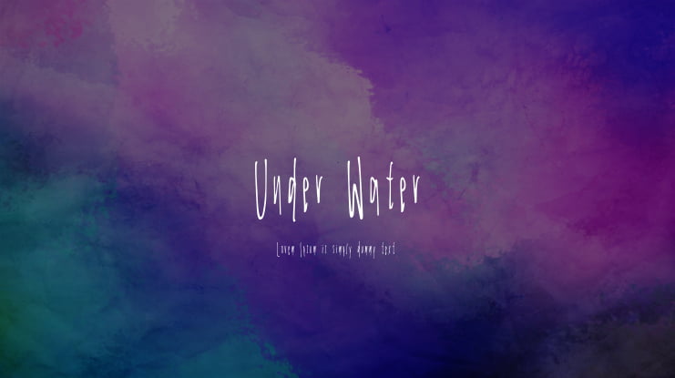 Under Water Font