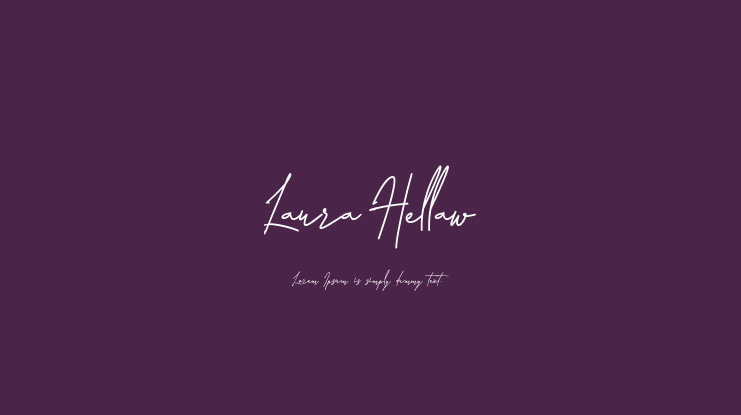 Laura Hellaw Font