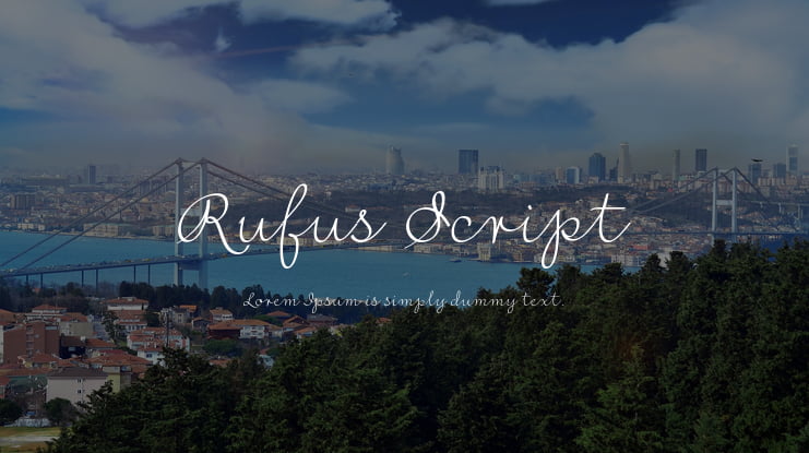 Rufus Script Font