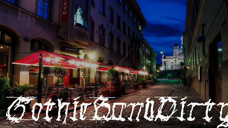 Gothic Hand Dirty Font Family