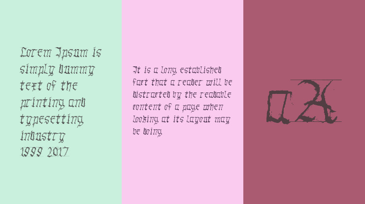 Gothic Hand Dirty Font Family