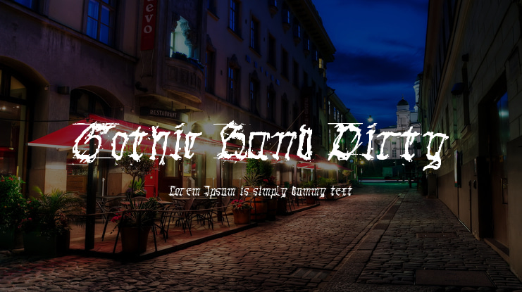 Gothic Hand Dirty Font Family