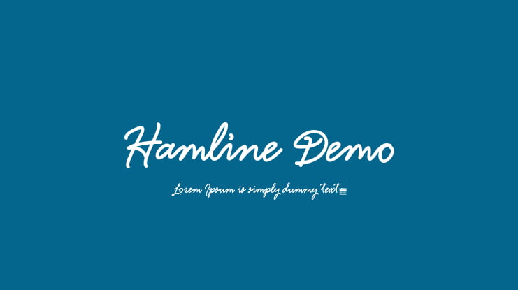Hamline Demo Font