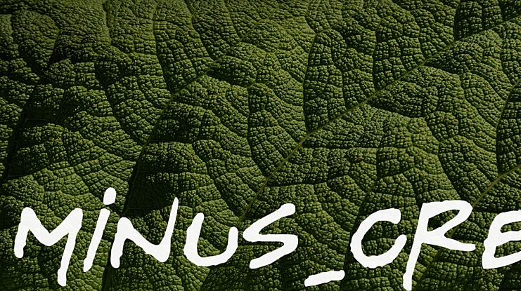 MINUS_CRE Font
