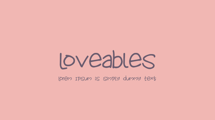 Loveables Font