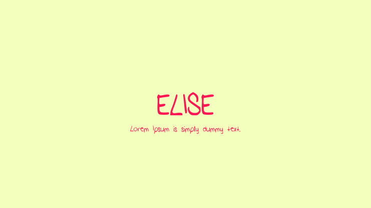 ELISE Font