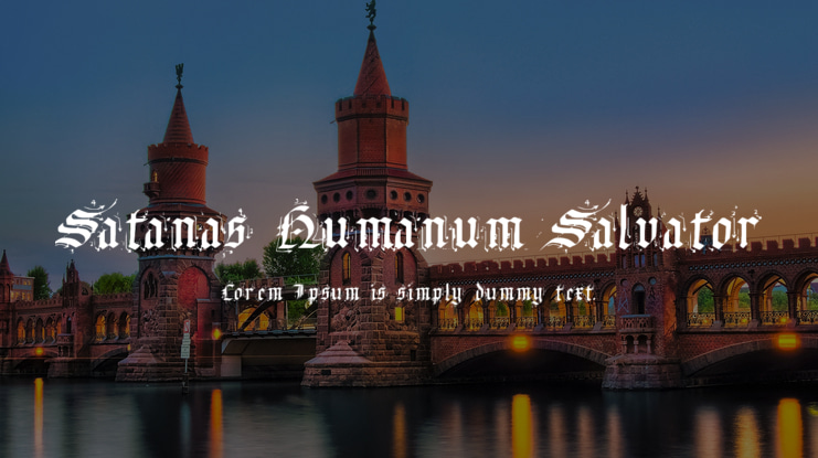 Satanas Humanum Salvator Font