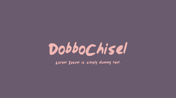 DobboChisel Font