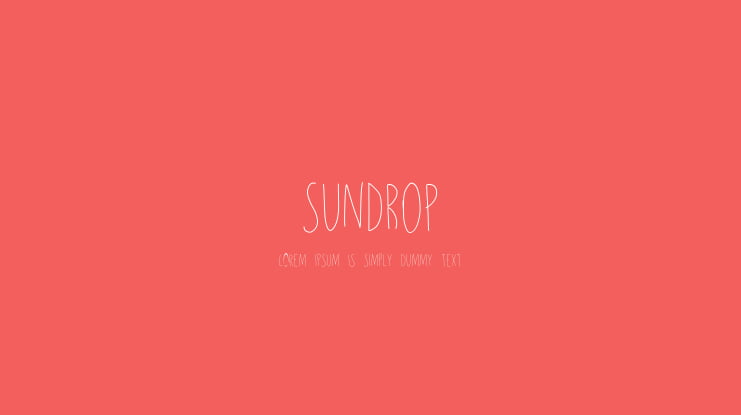 sundrop Font