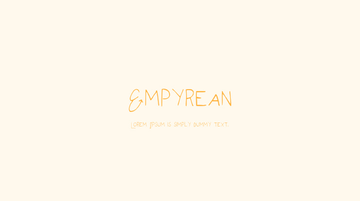 Empyrean Font